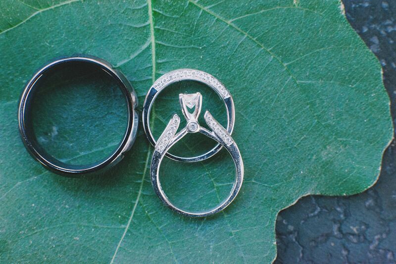 Air Force Elopement Wedding Rings