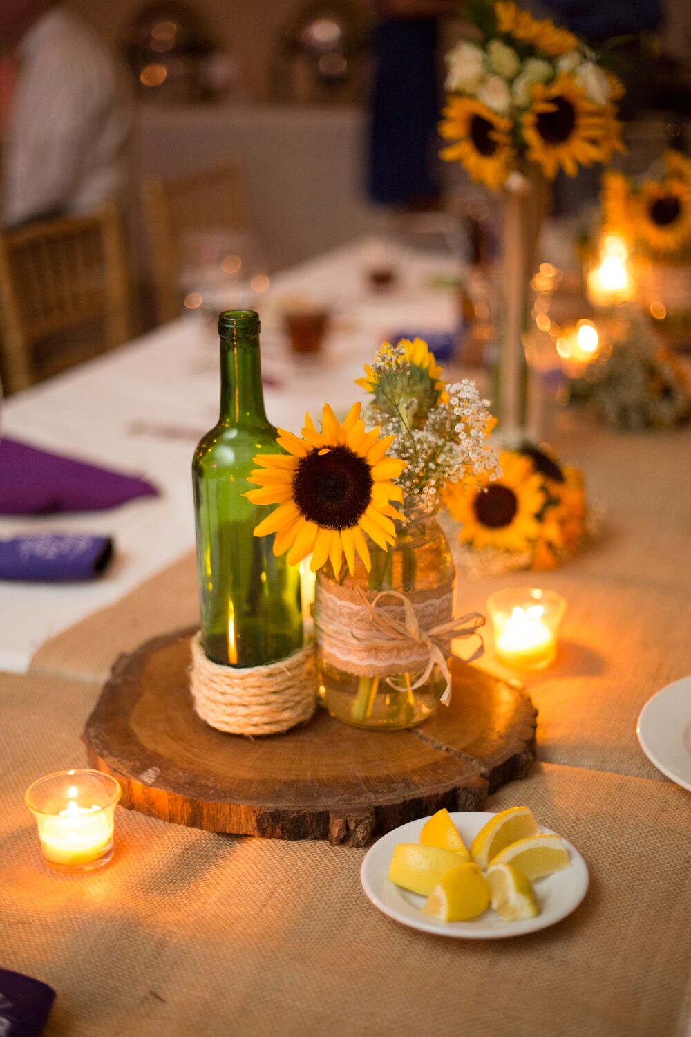 Sunflower centerpieces deals