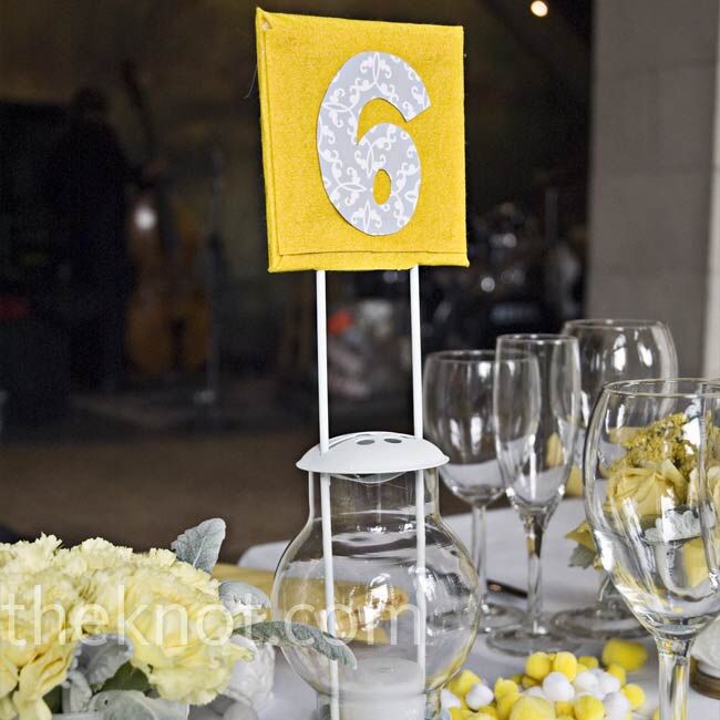 Yellow Table Cards