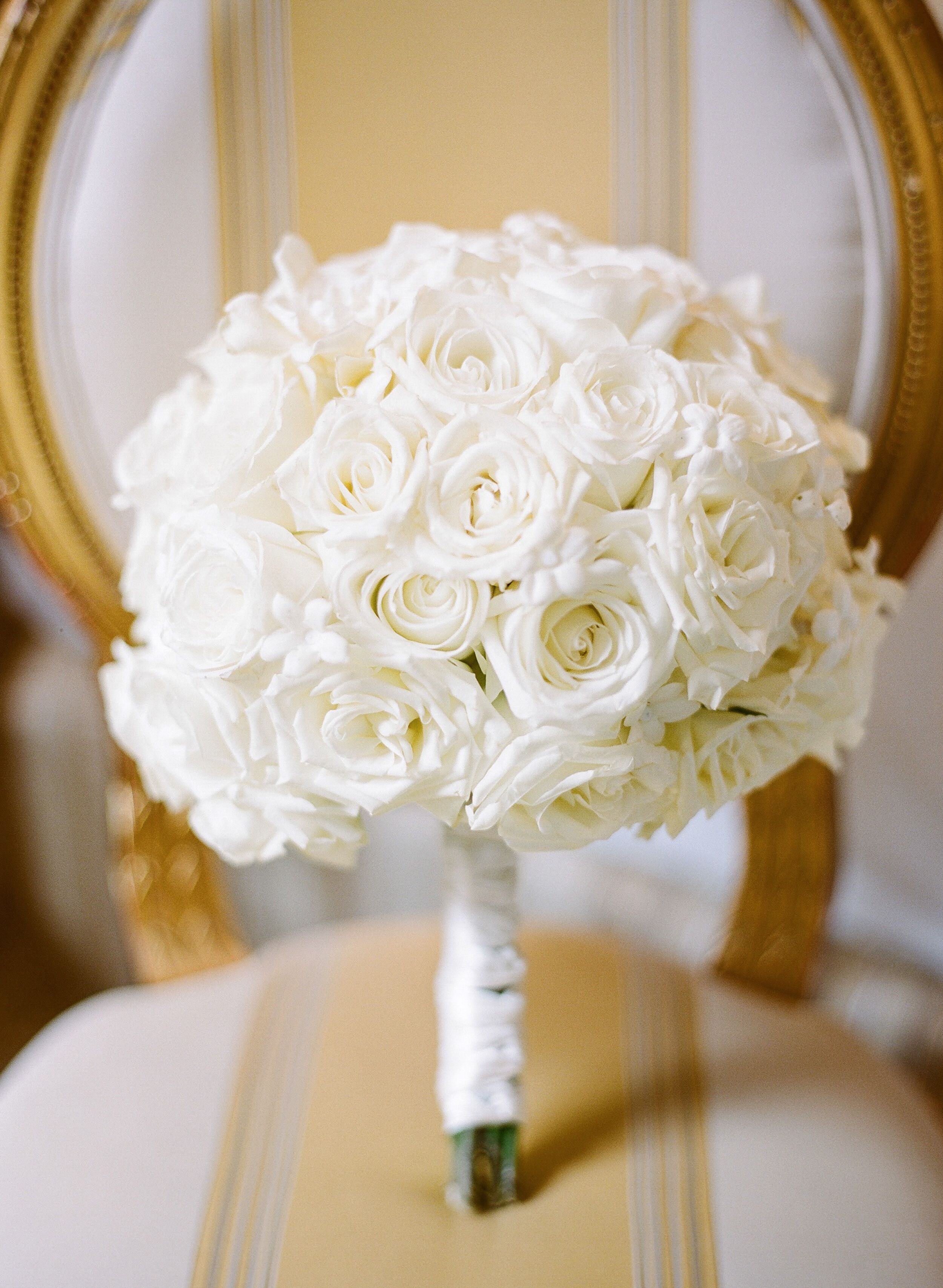 White Rose and Stephanotis Bridal Bouquet