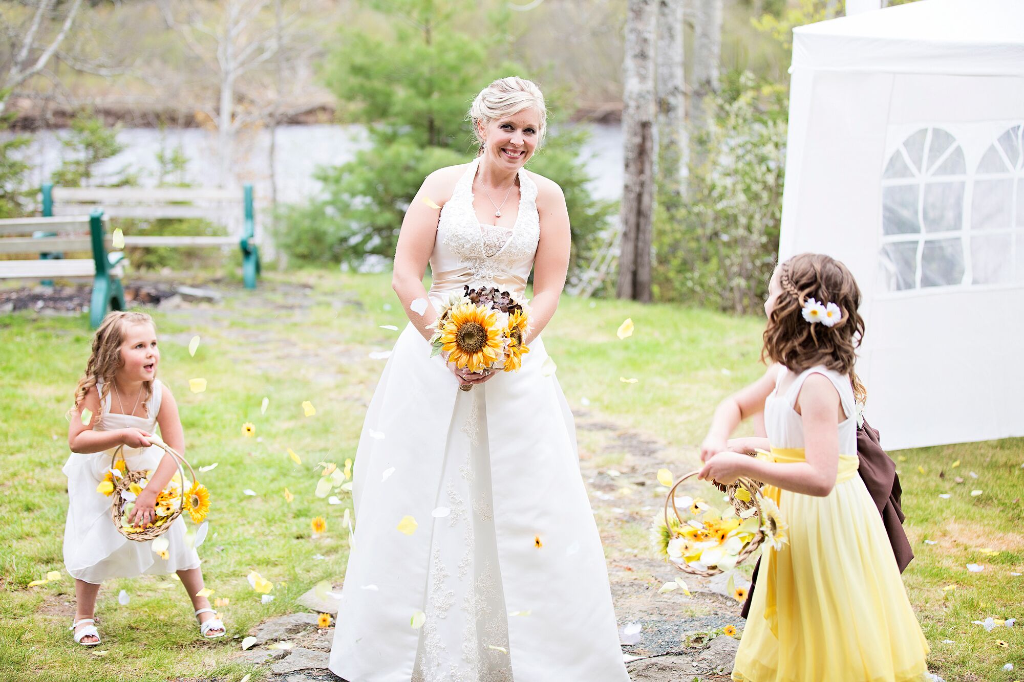 Flower girl cheap sunflower dresses