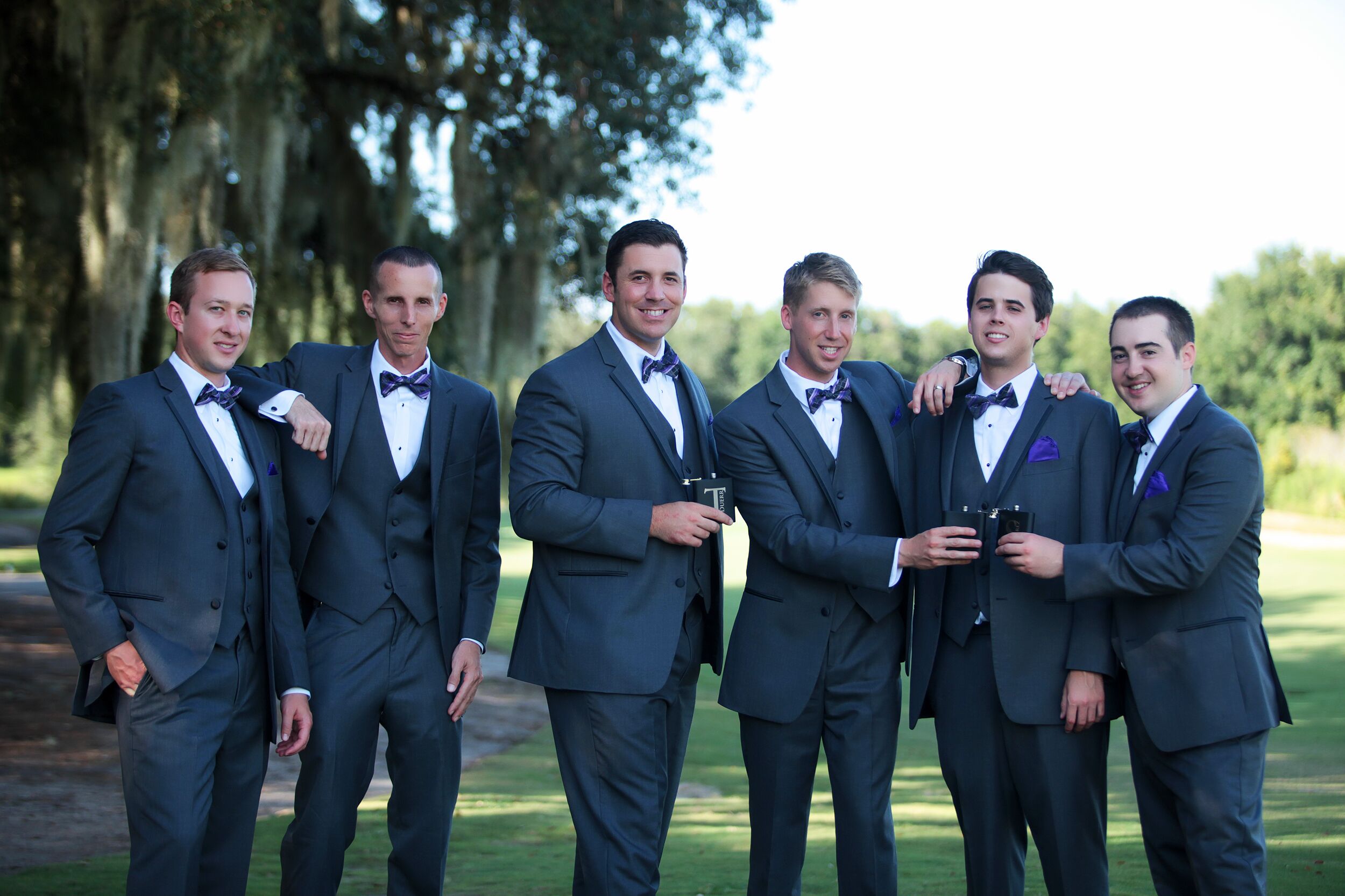 Daniel Groomsman Bow Tie in Dusty Blue