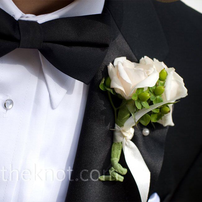 White Rose Boutonniere