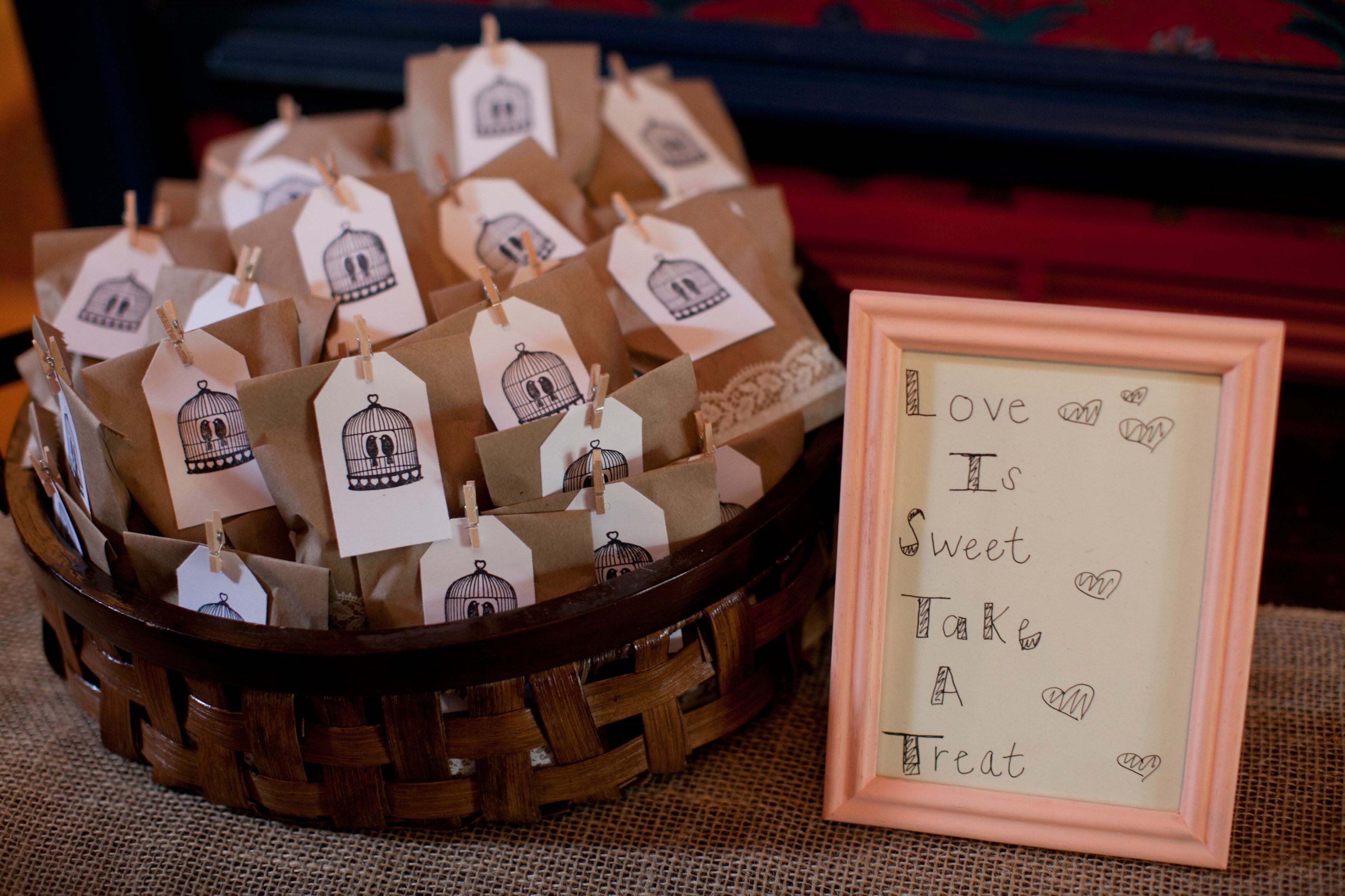 Trail Mix Wedding Favors