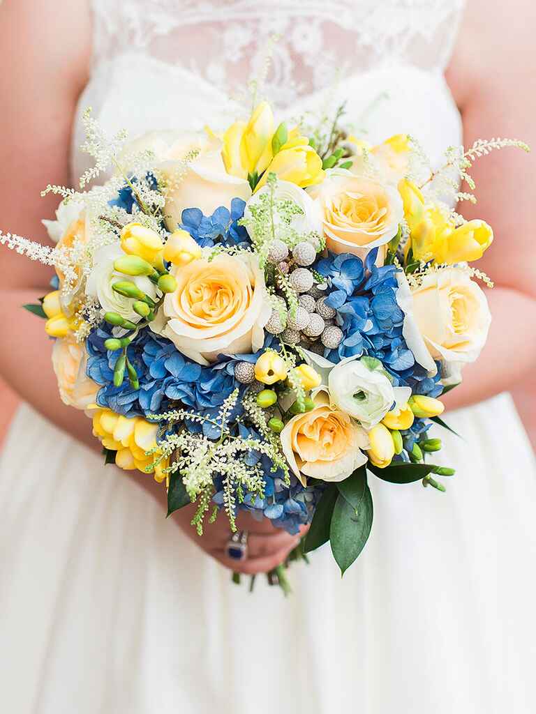 The Best Blue Wedding Flowers (and 16 Blue Bouquets)