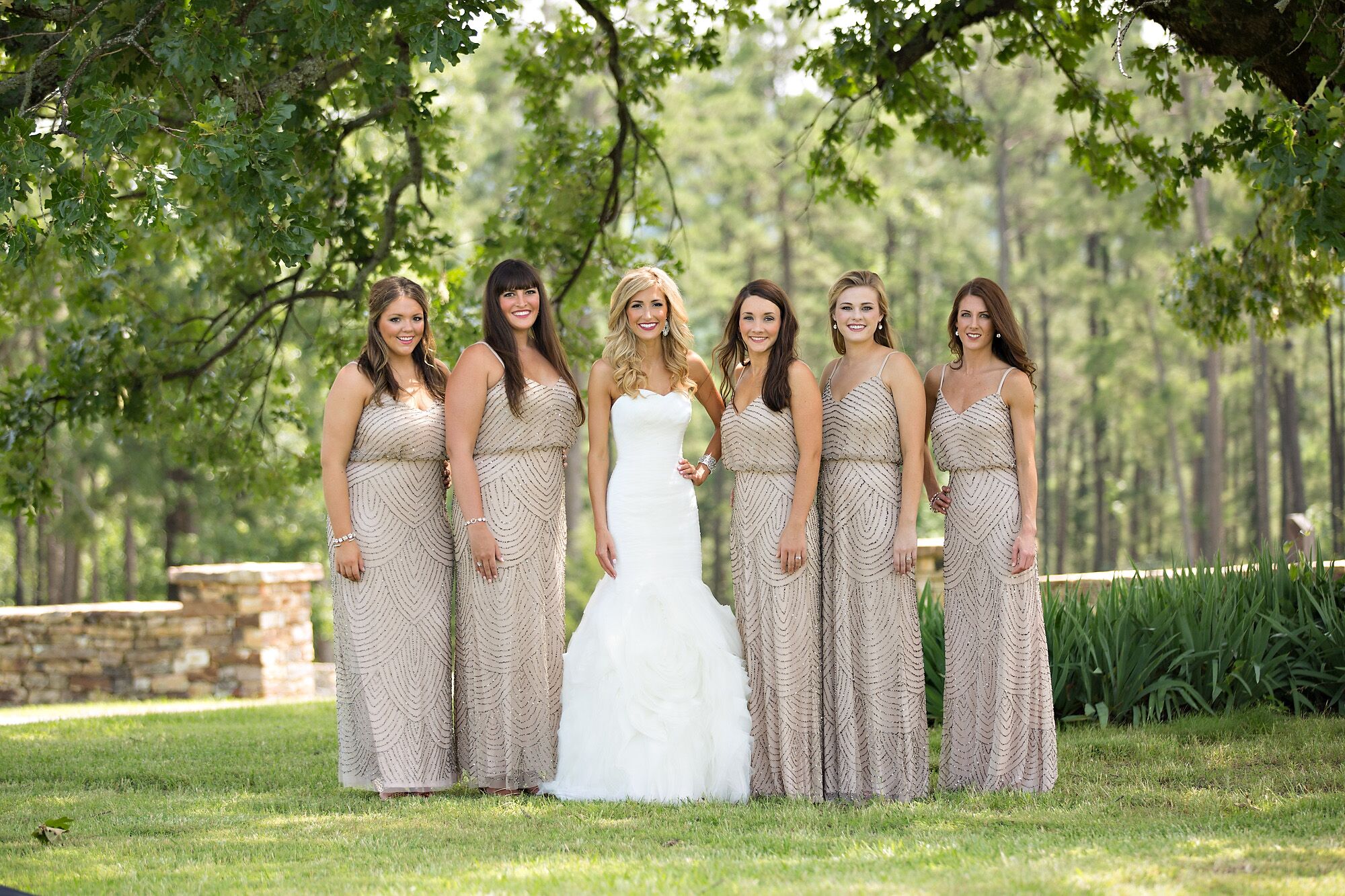 taupe bridesmaid dresses