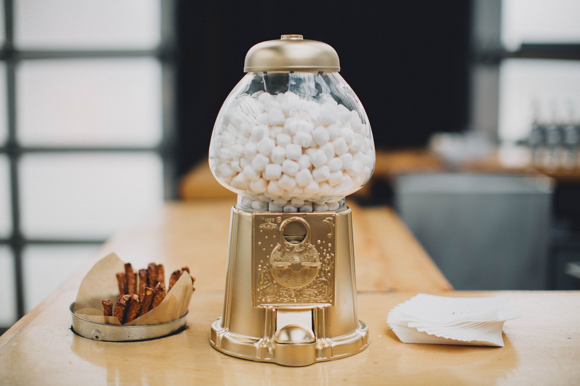 Marshmallow Machine and Pretzels