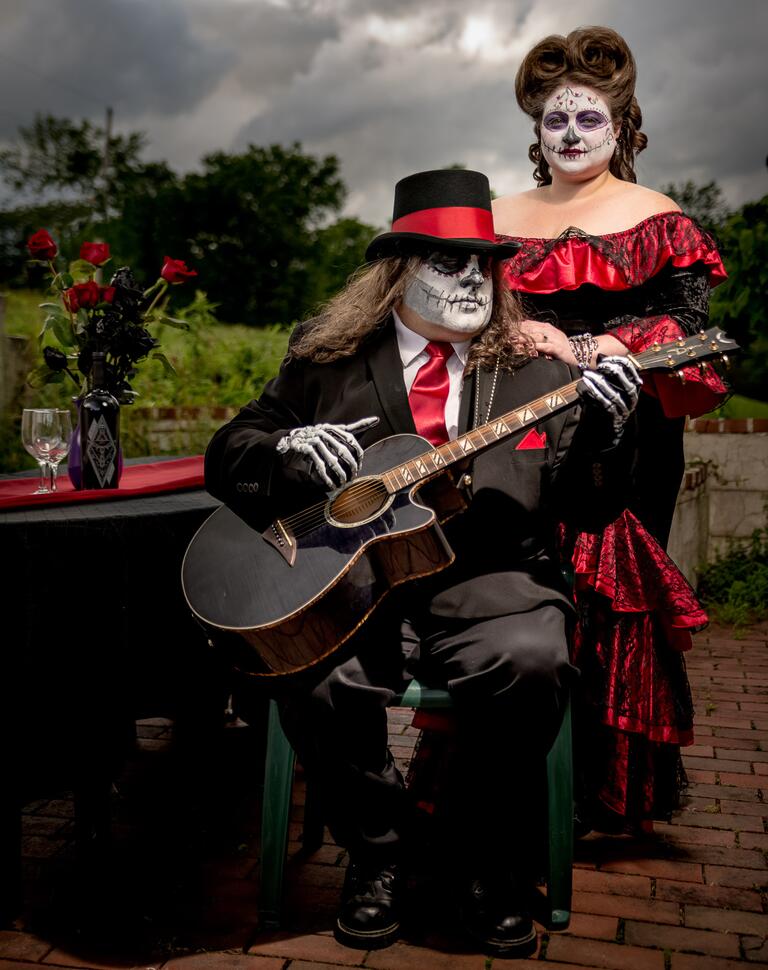 Day of the Dead Engagement Photo Session 
