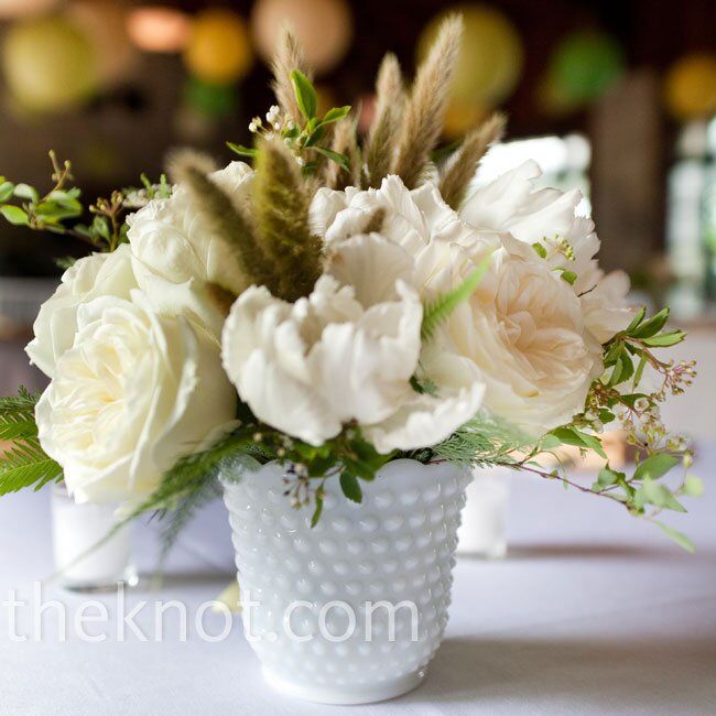 White Wedding Centerpieces