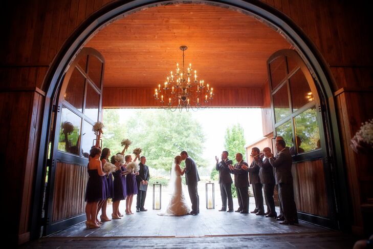 Adaumont Farm Rustic Barn Wedding  Ceremony