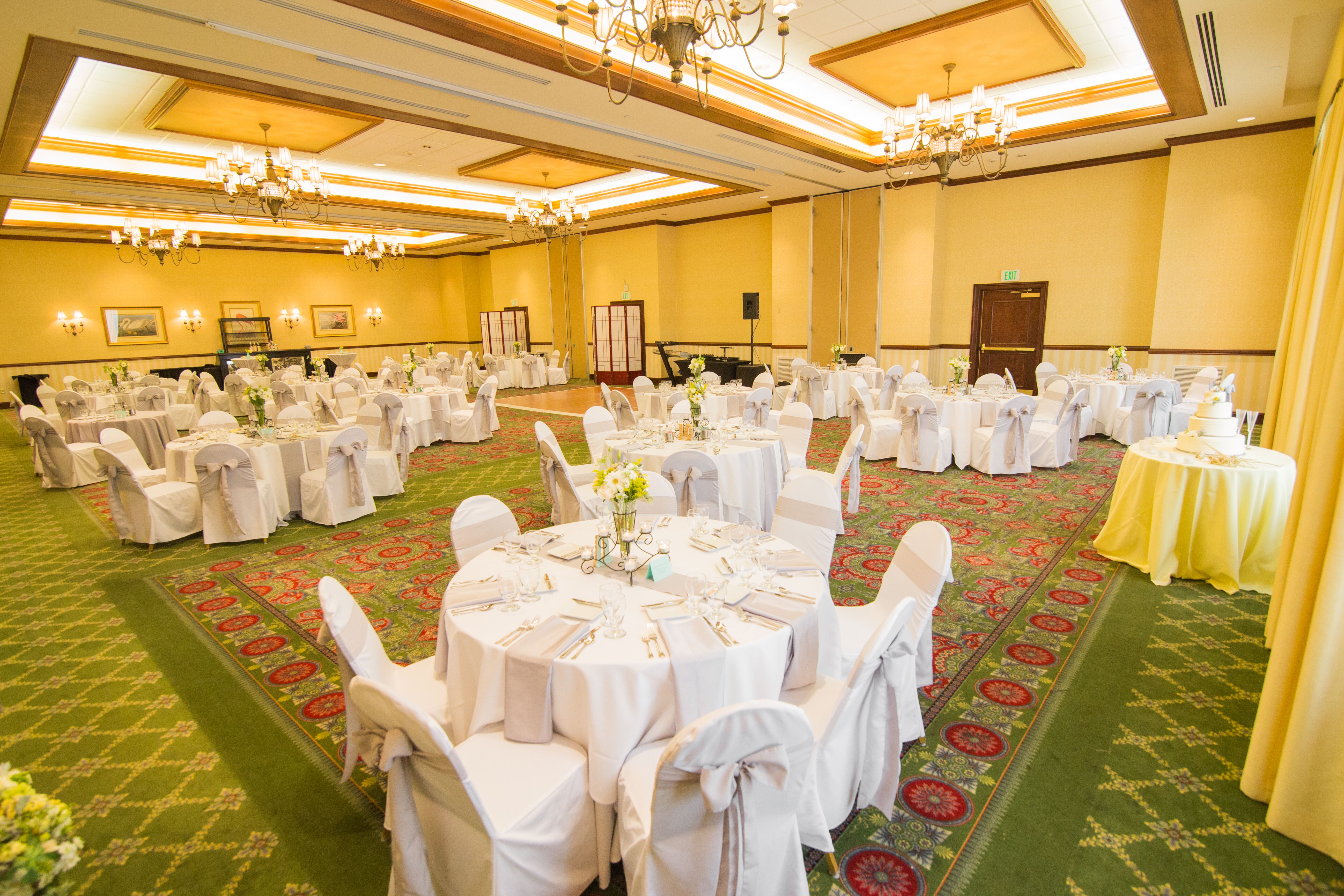 White and Gray Reception at DoubleTree by Hilton Banquet Hall