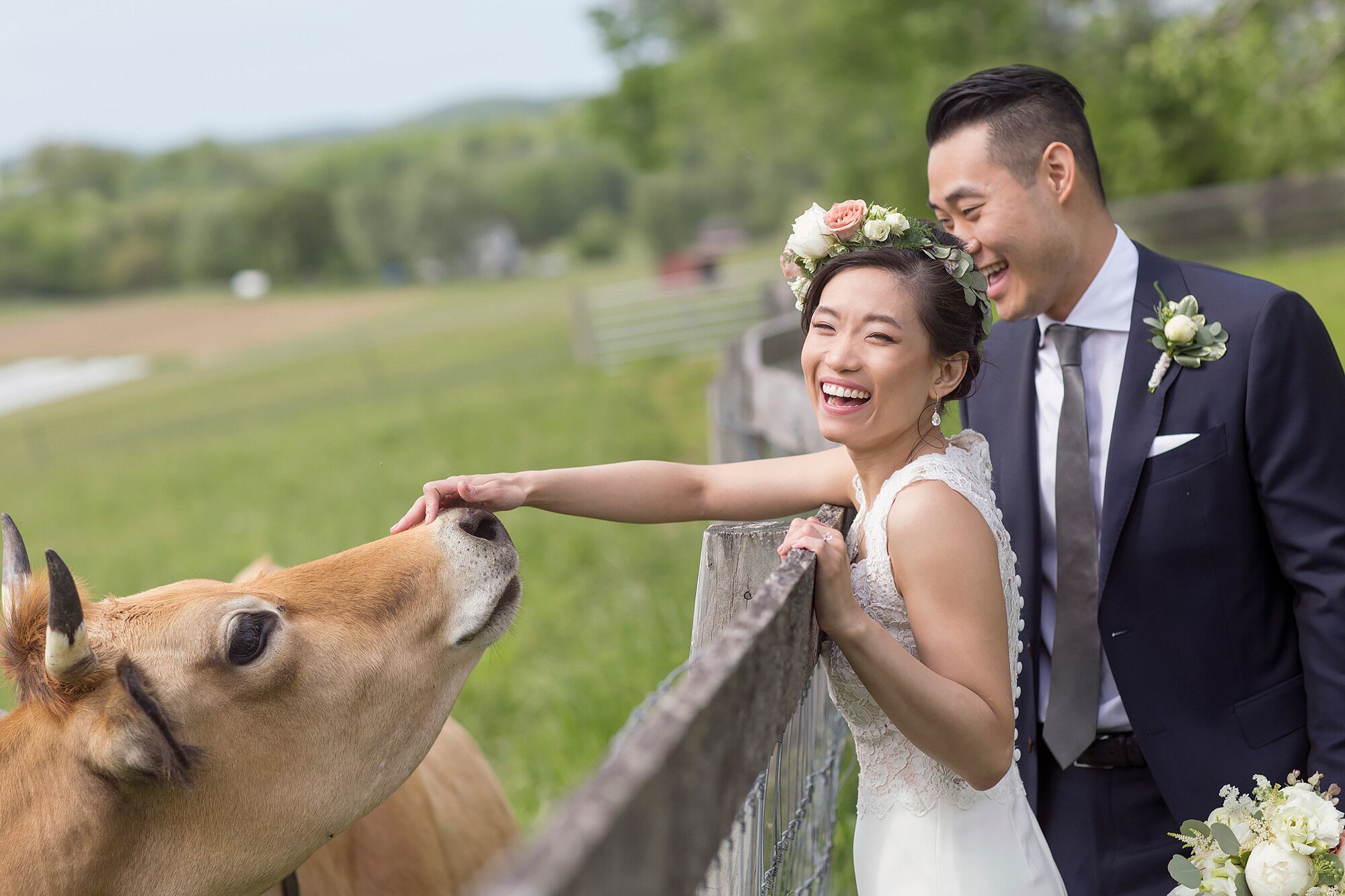 Anime Inspired Cake Toppers Brought A Sweet Ending To This Rustic Wedding At The Barn At Liberty Farms