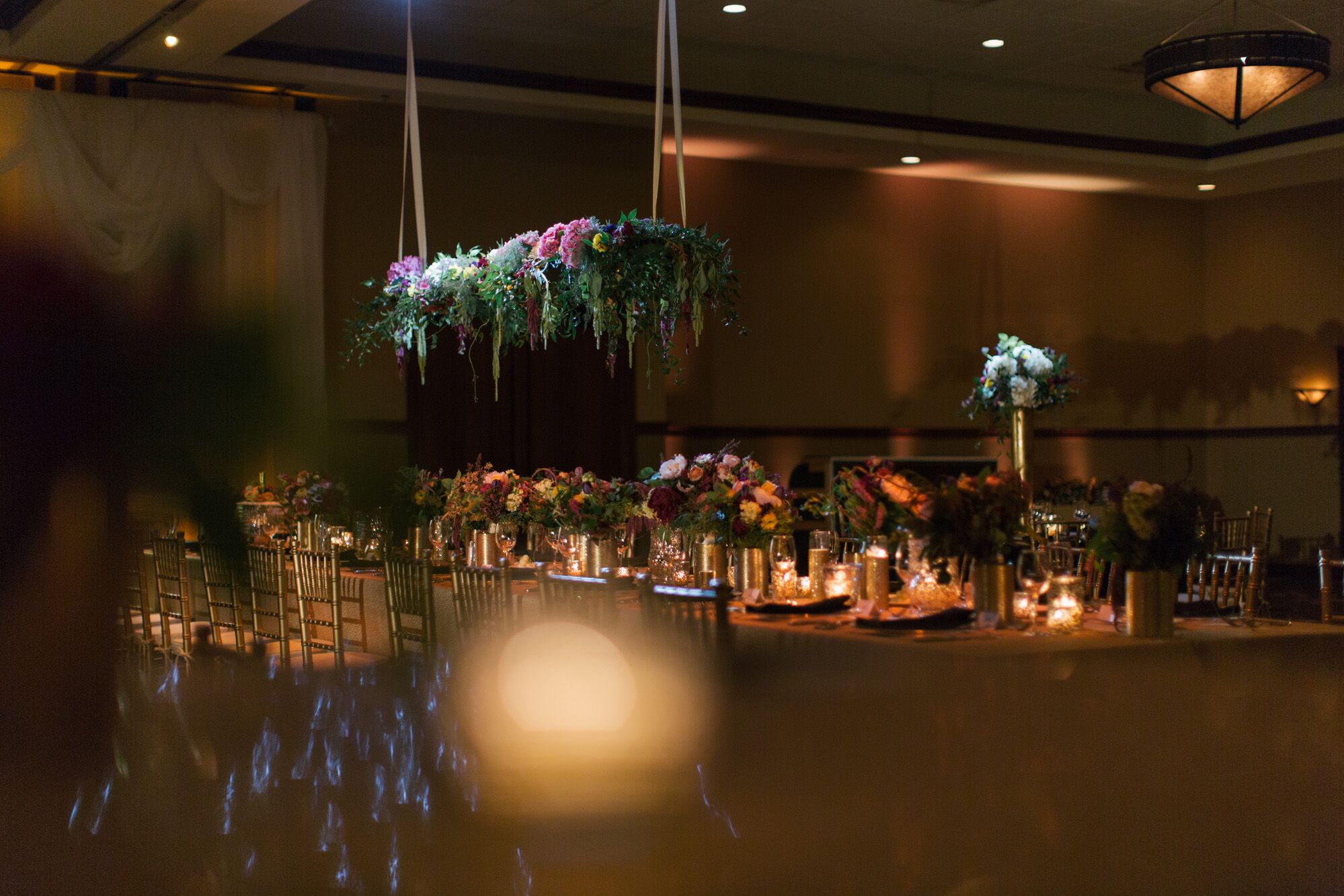 Floral Swing Over Head Table