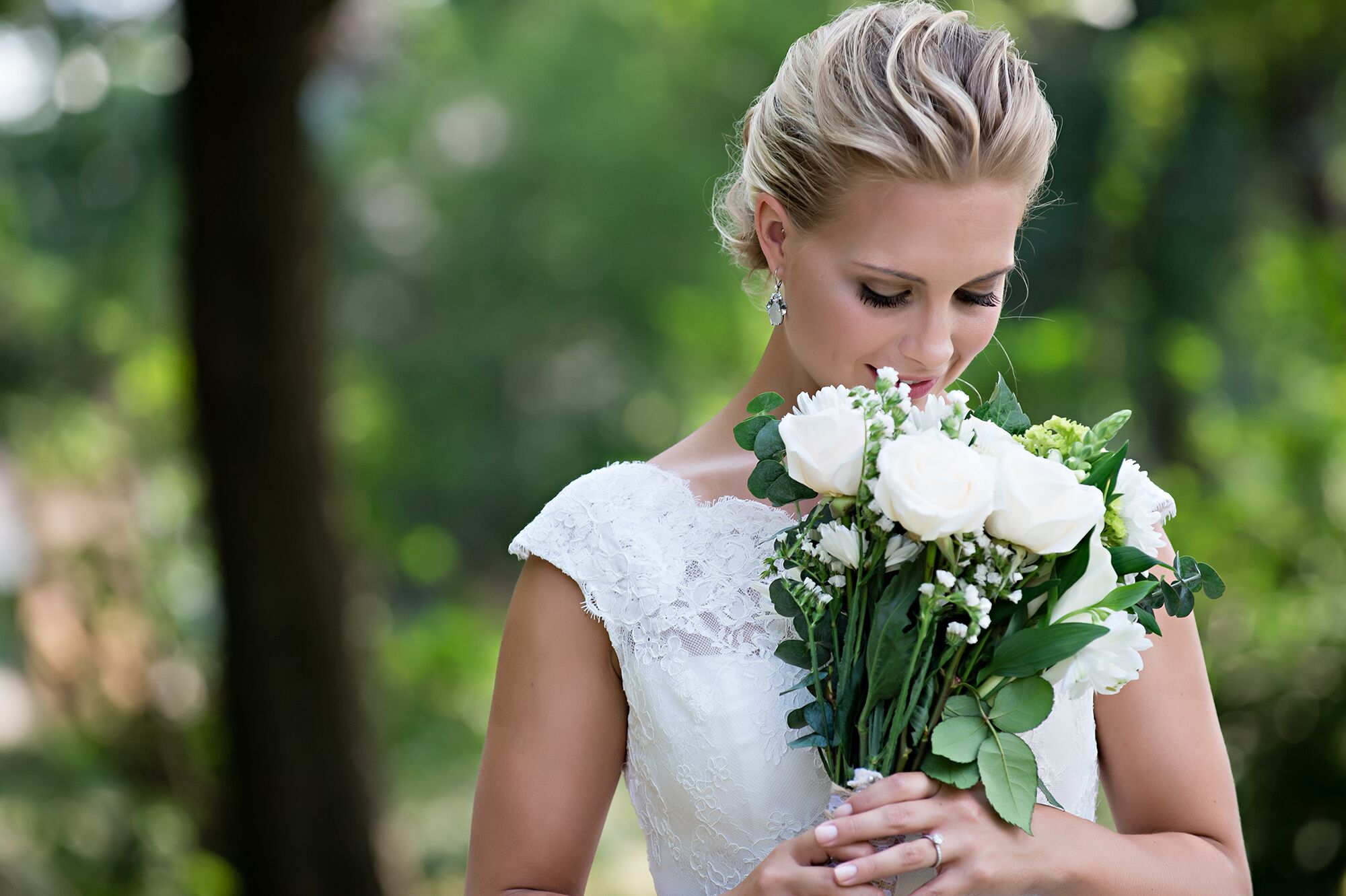 long stem bridesmaid bouquet