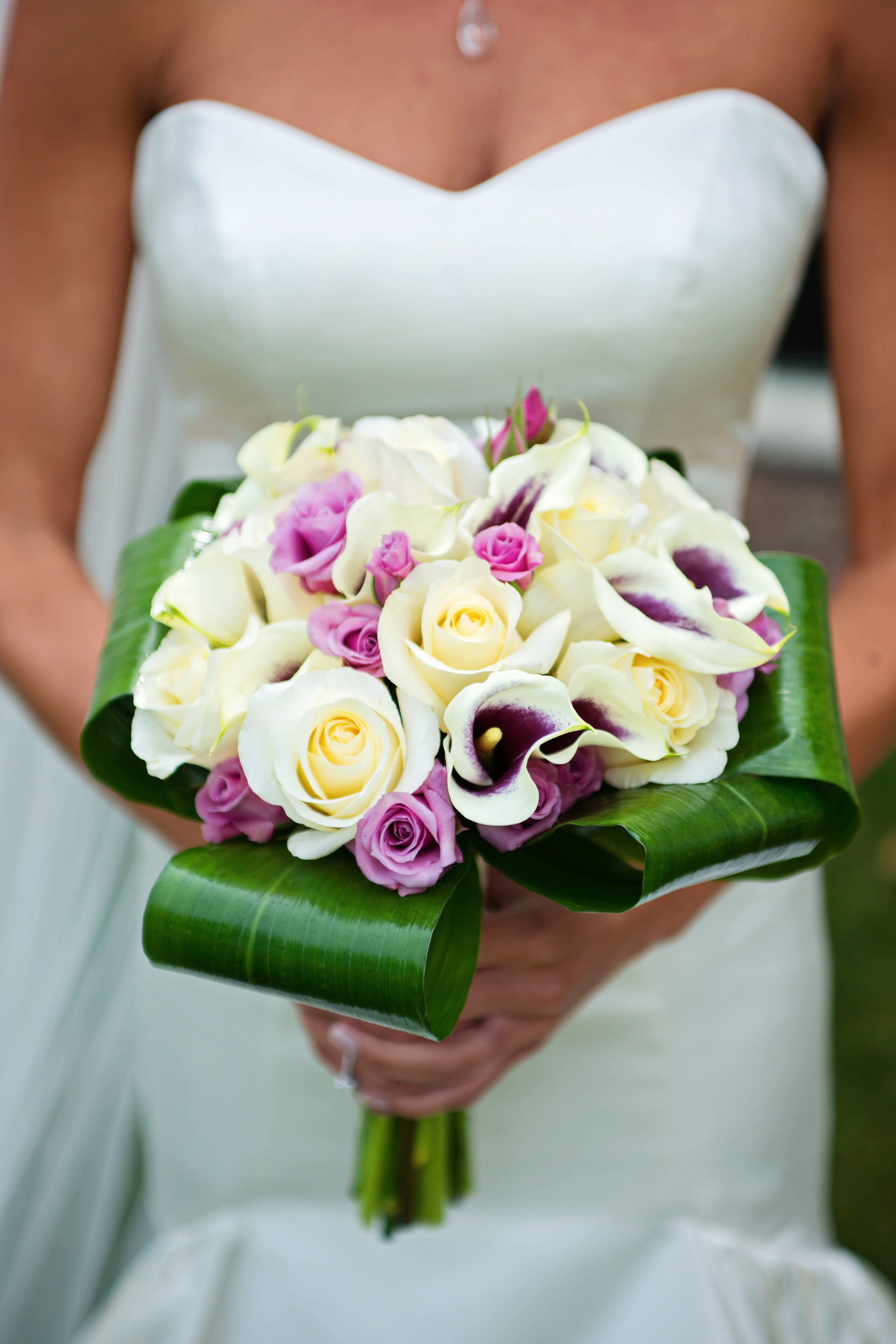 Rose and Calla Lily Bridal Bouquet