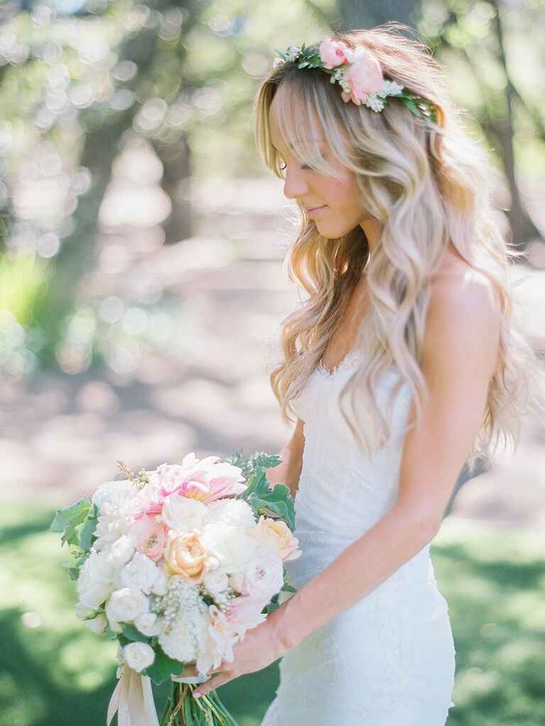 17 Wedding Hairstyles for Long Hair With Flowers