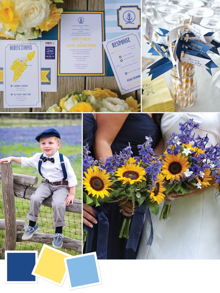 Color combo for a summer country wedding
