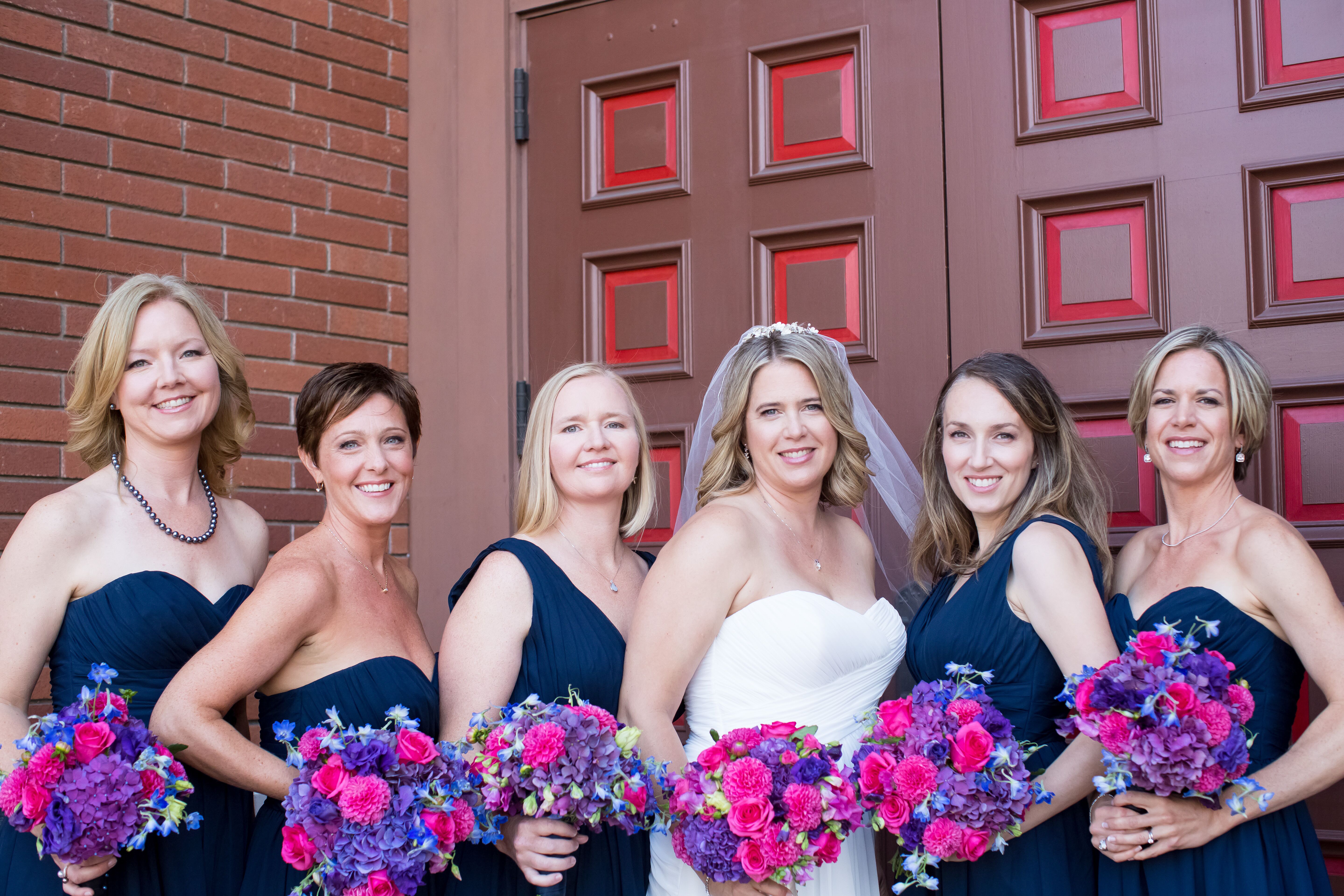 Navy Blue Bridesmaids Dresses in Different Styles