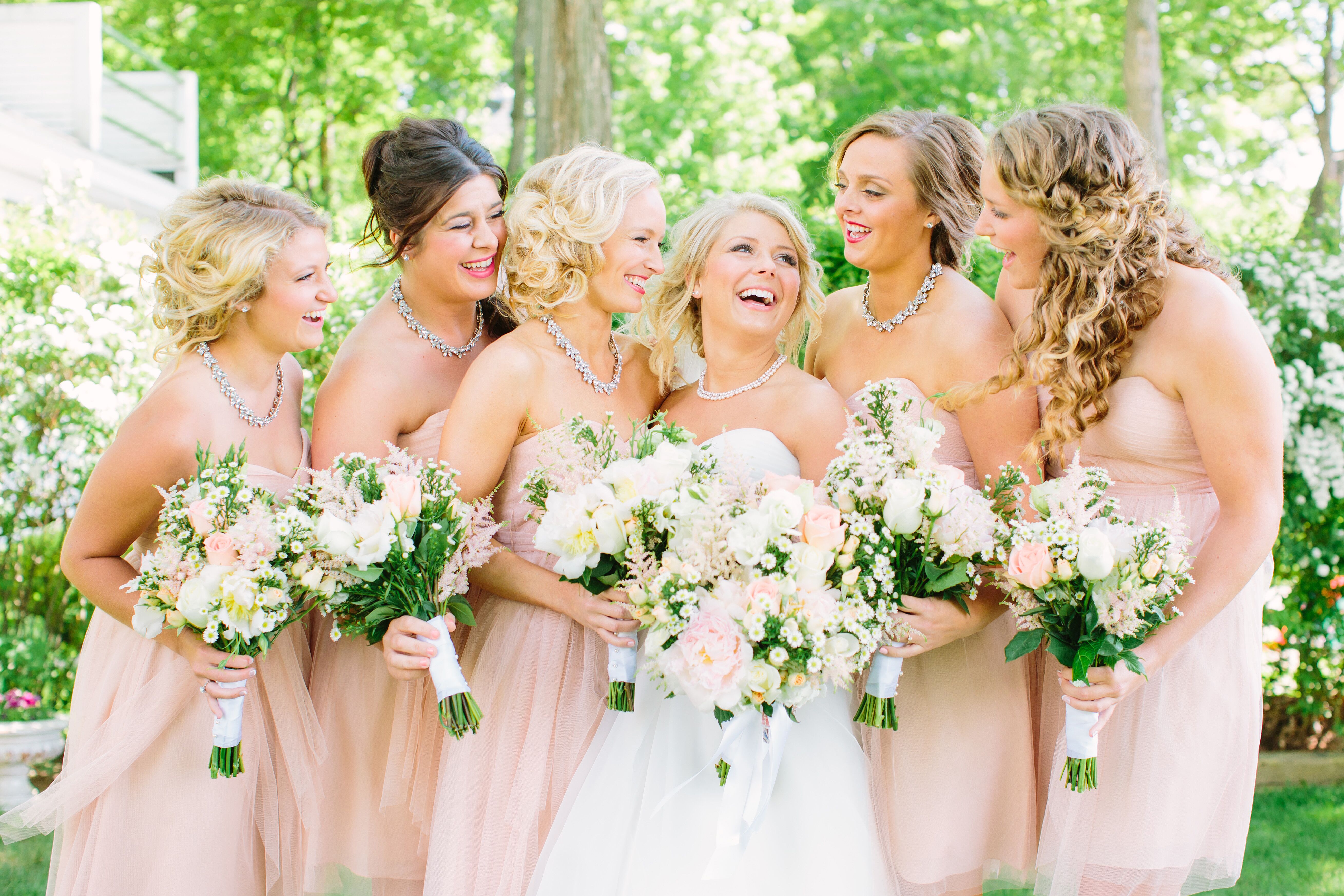 Blush Bridesmaid Dresses