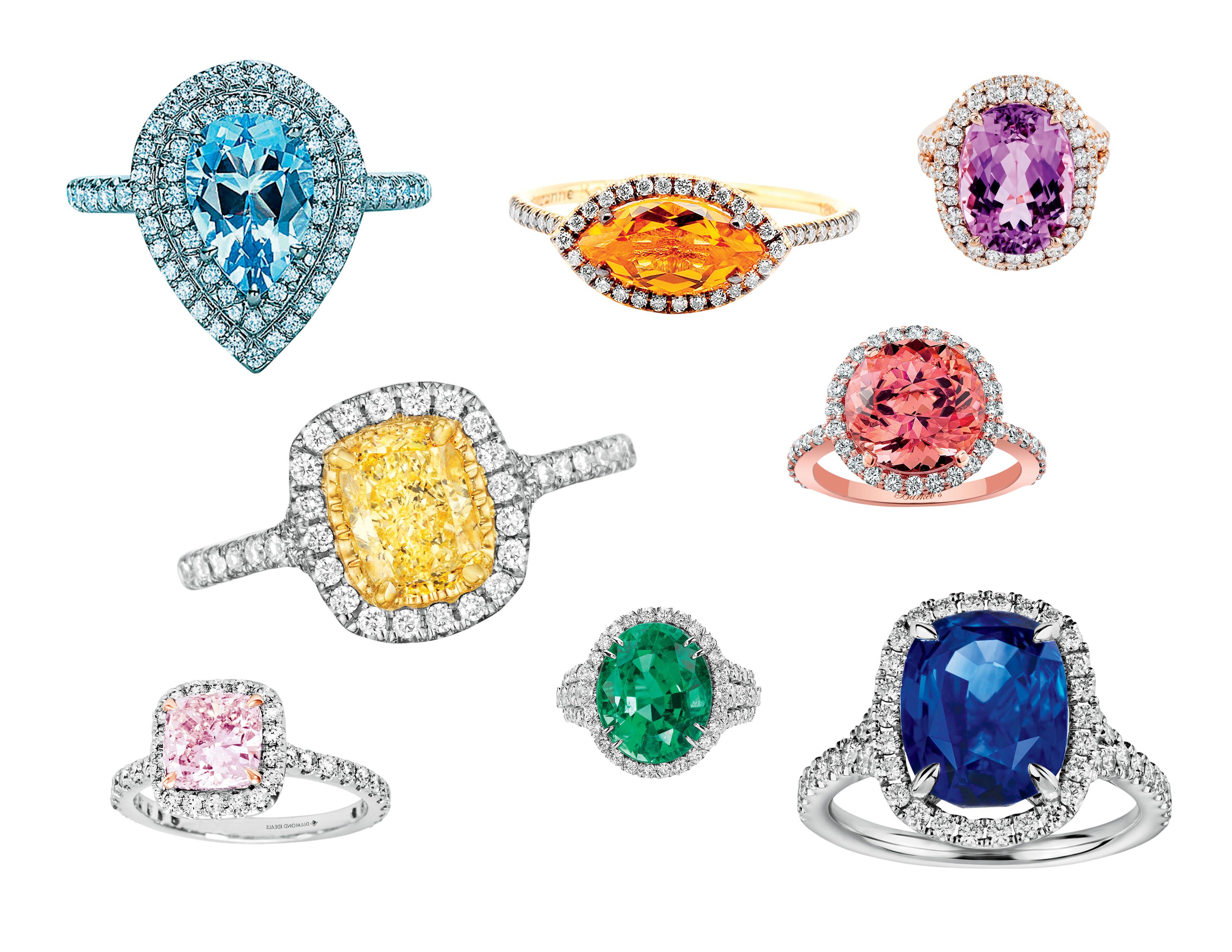 Colorful Engagement Rings You'll Love