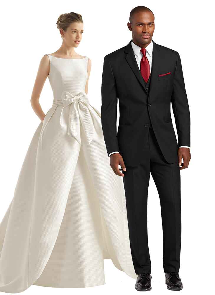 matching suit and dress for wedding