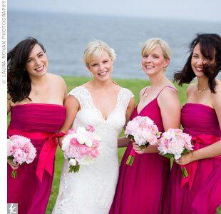 Raspberry Bridesmaid Dresses
