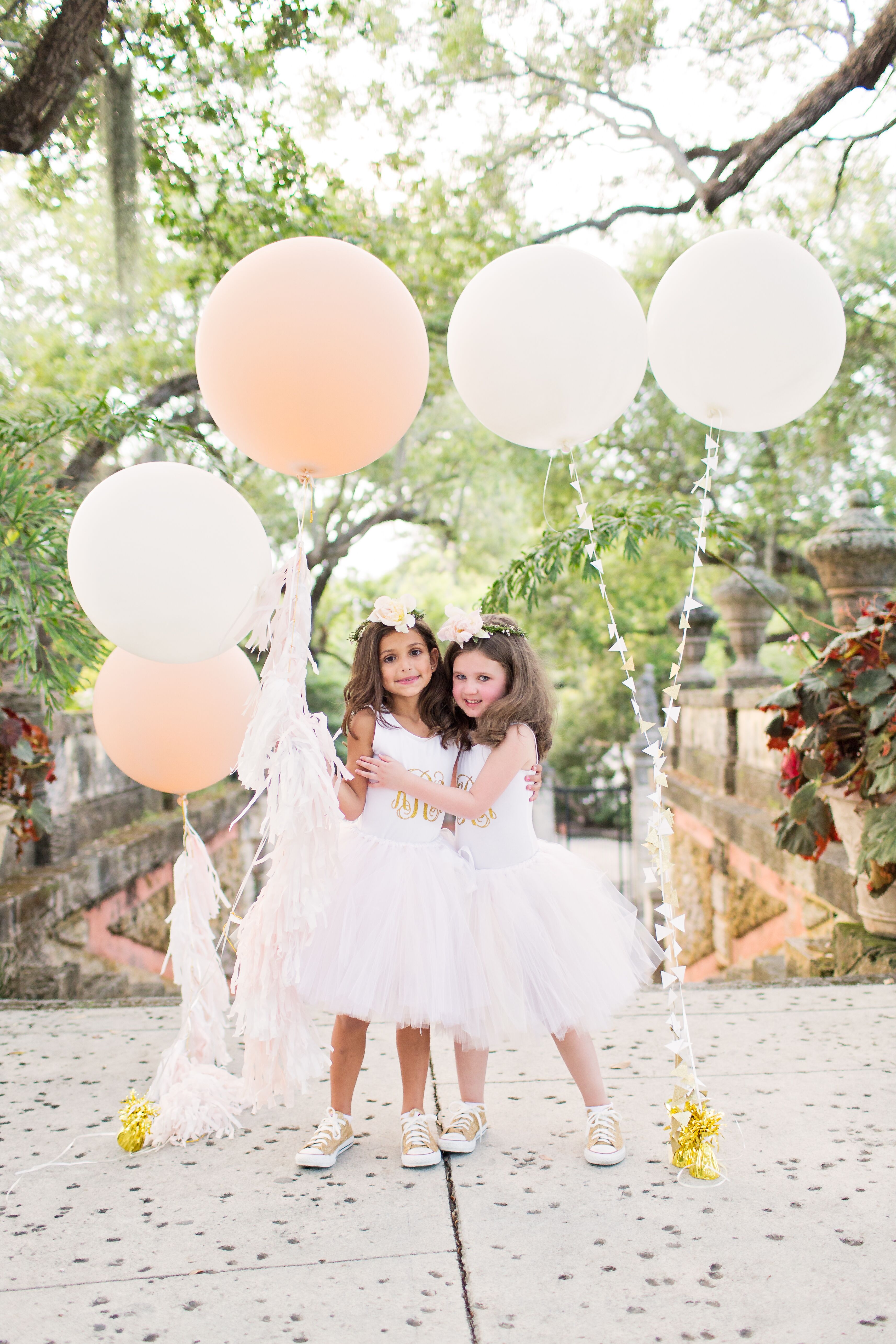 flower girl with converse