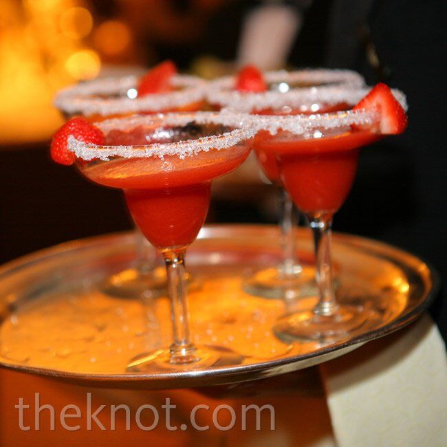 Strawberry Margarita Wedding Cocktails