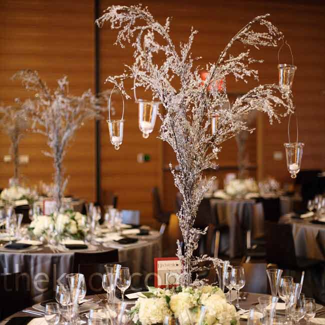 Icicle Tree Centerpieces