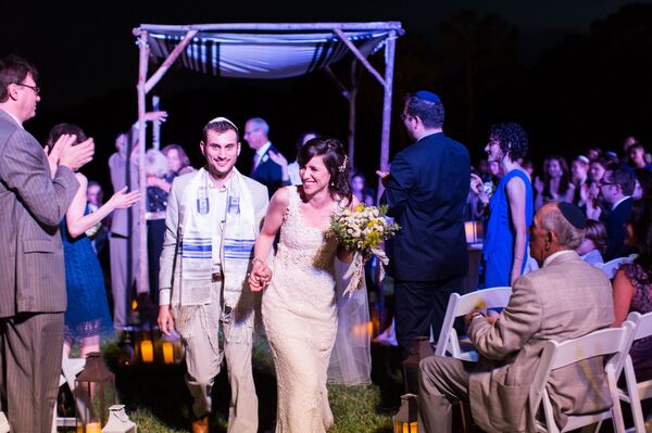 Reception Flip-Flops in Blue Hues