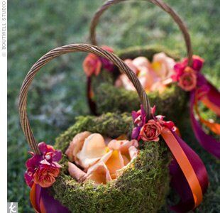 Moss Flower Baskets