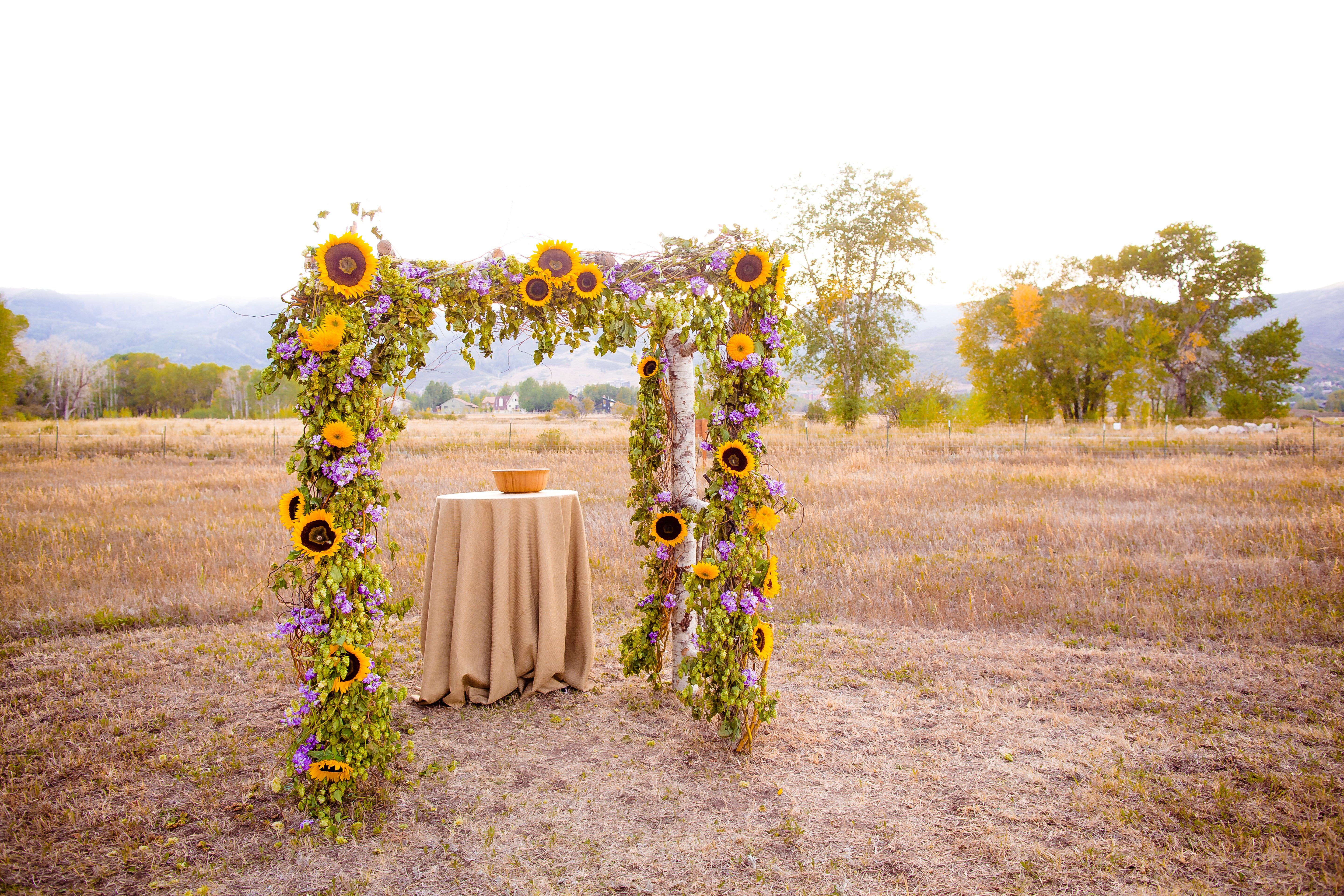 Sunflower Ceremony Decorations