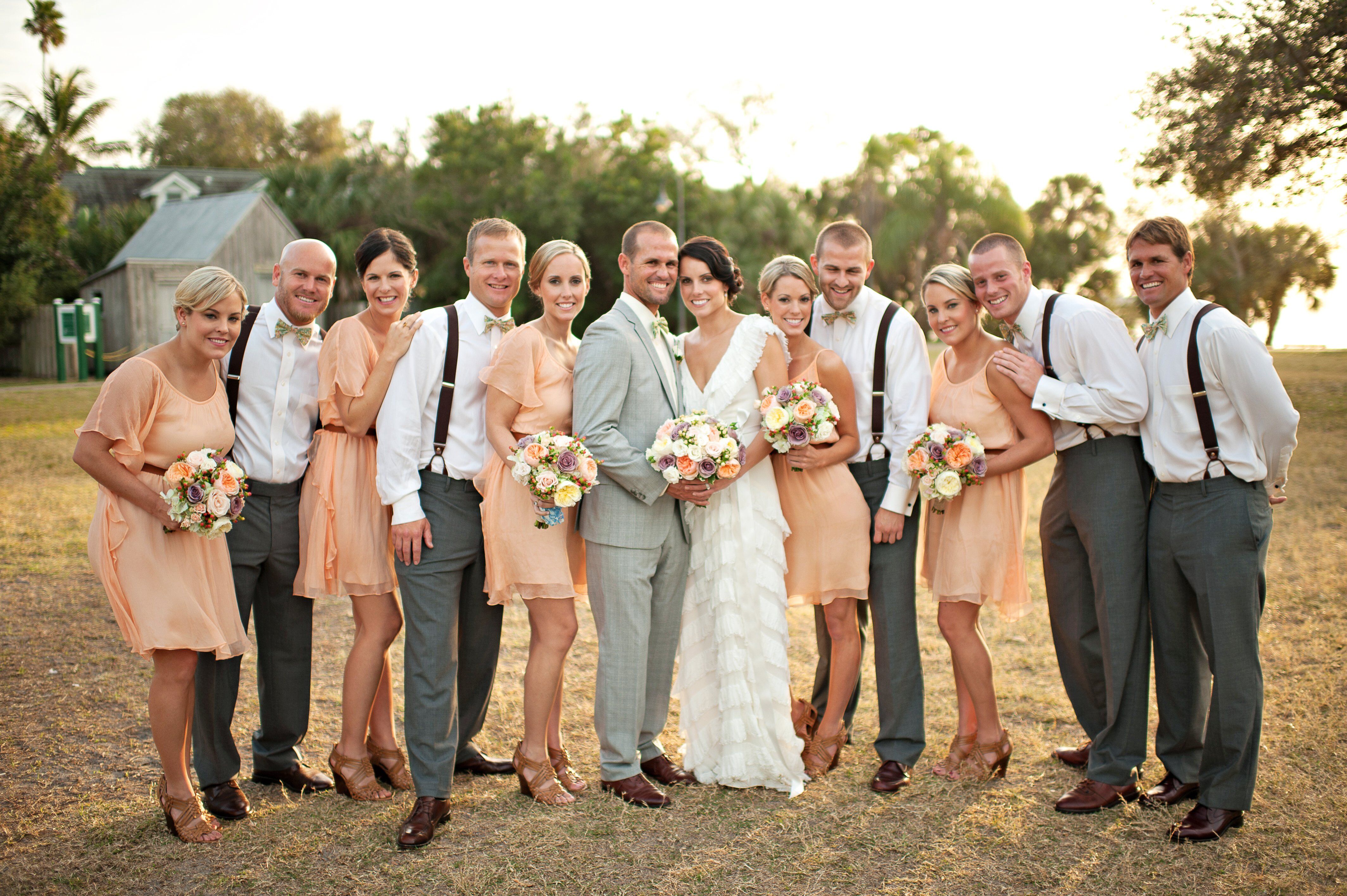 Relaxed Casual  Wedding  Party Attire 