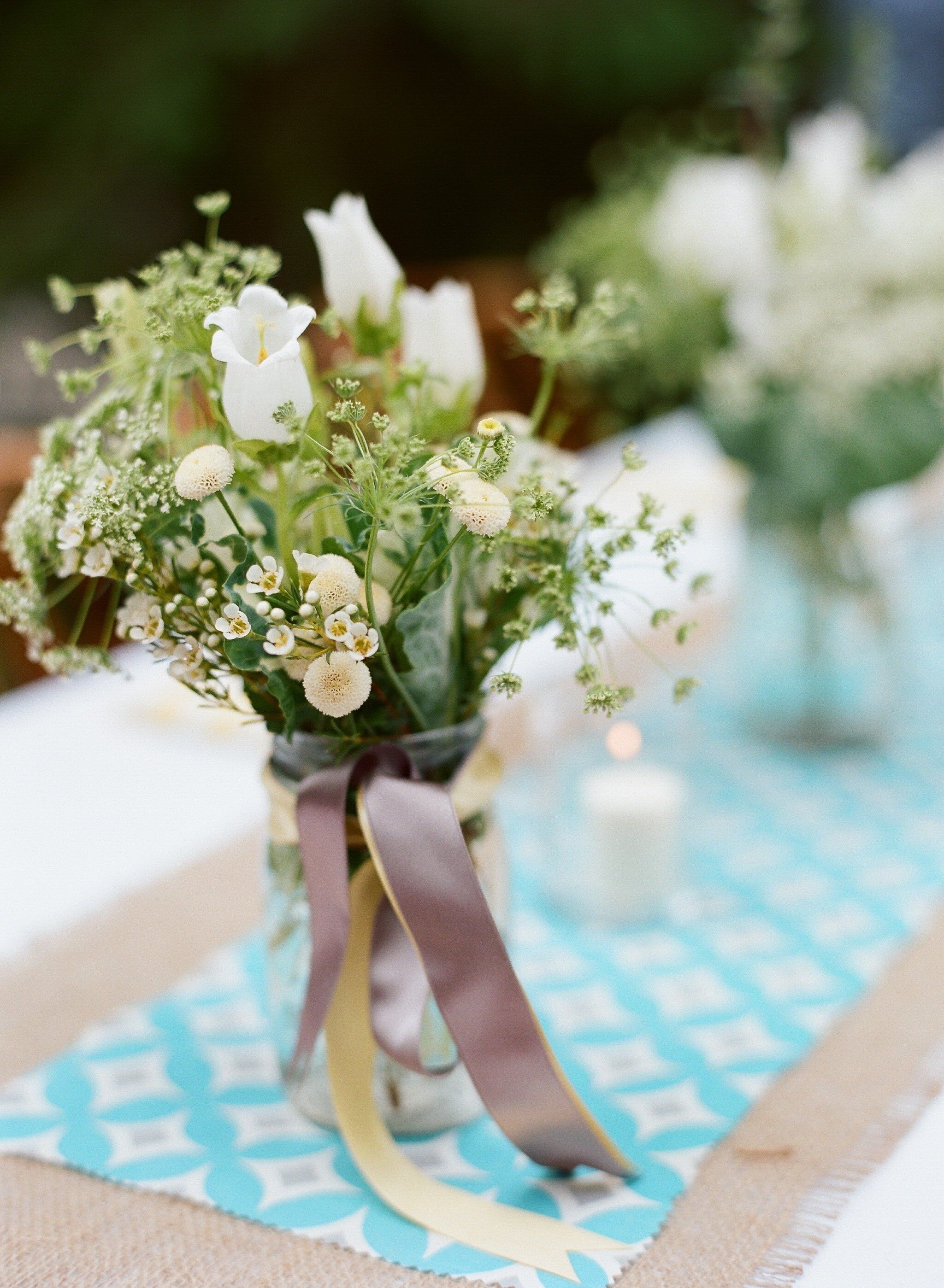 White Floral Centerpieces