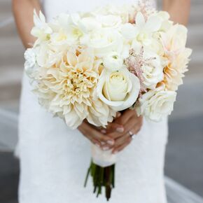 Simple, Classic White Hydrangea, Rose Centerpieces