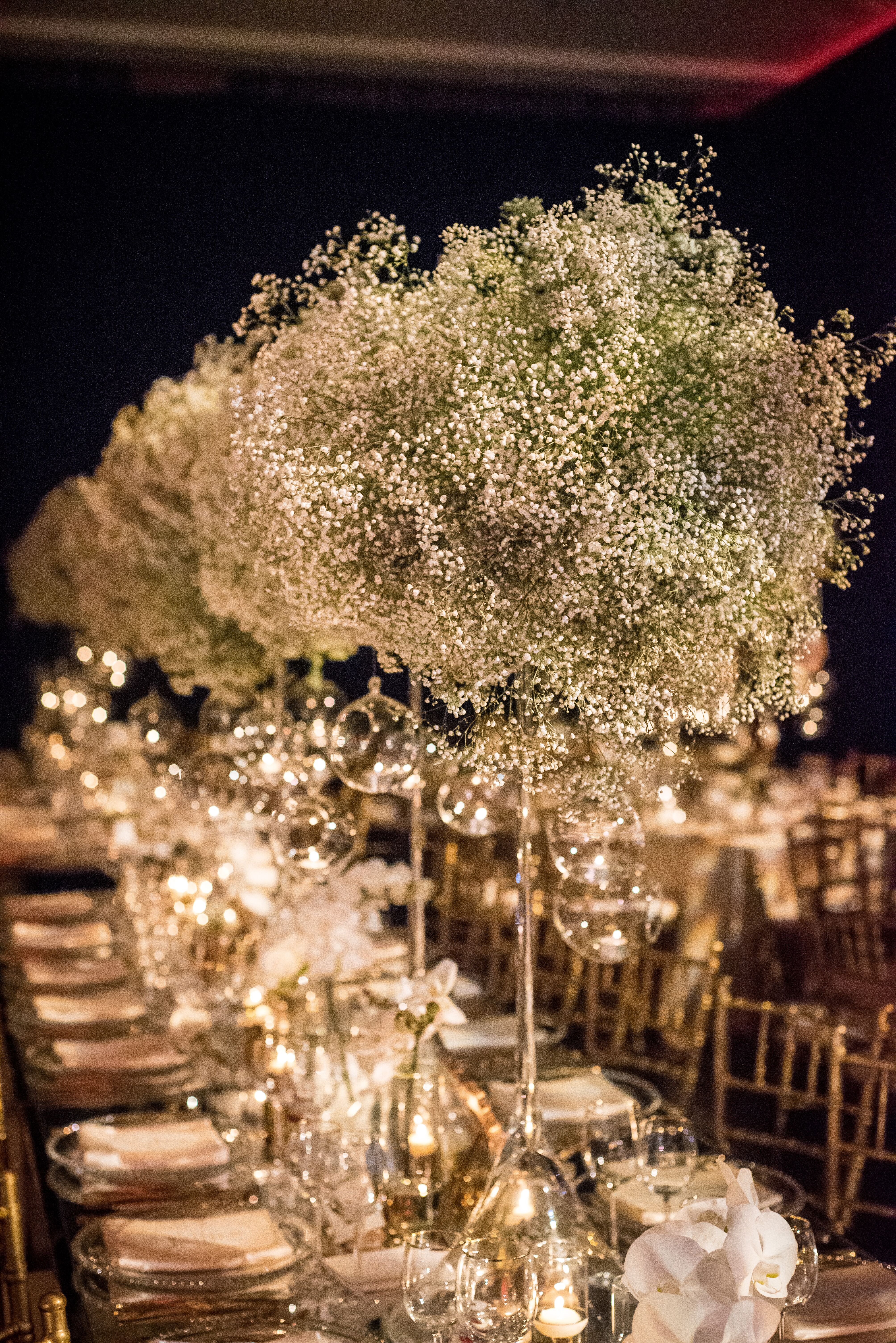 Baby's Breath "Cloud" Centerpieces