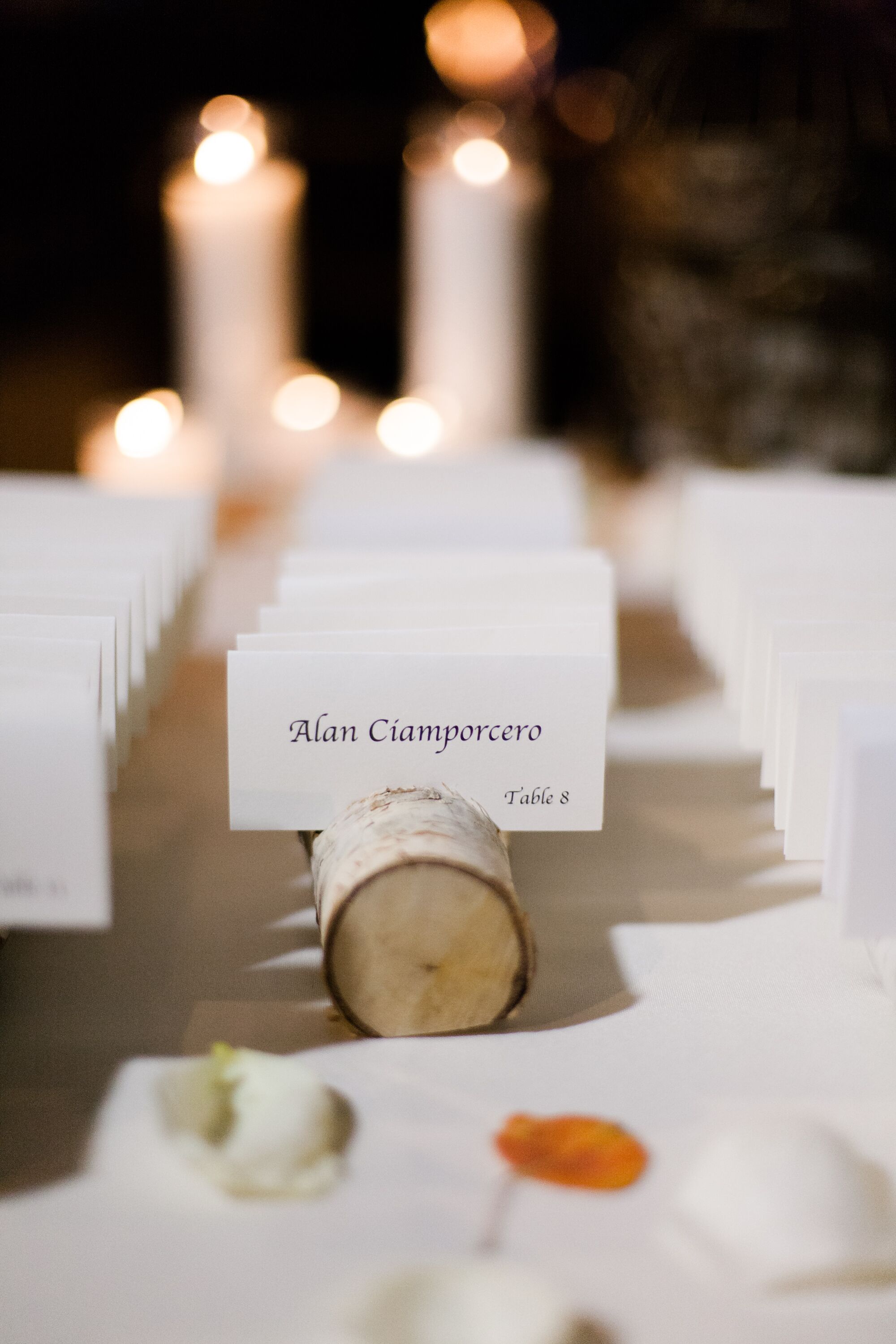 Simple Black-and-White Escort Cards