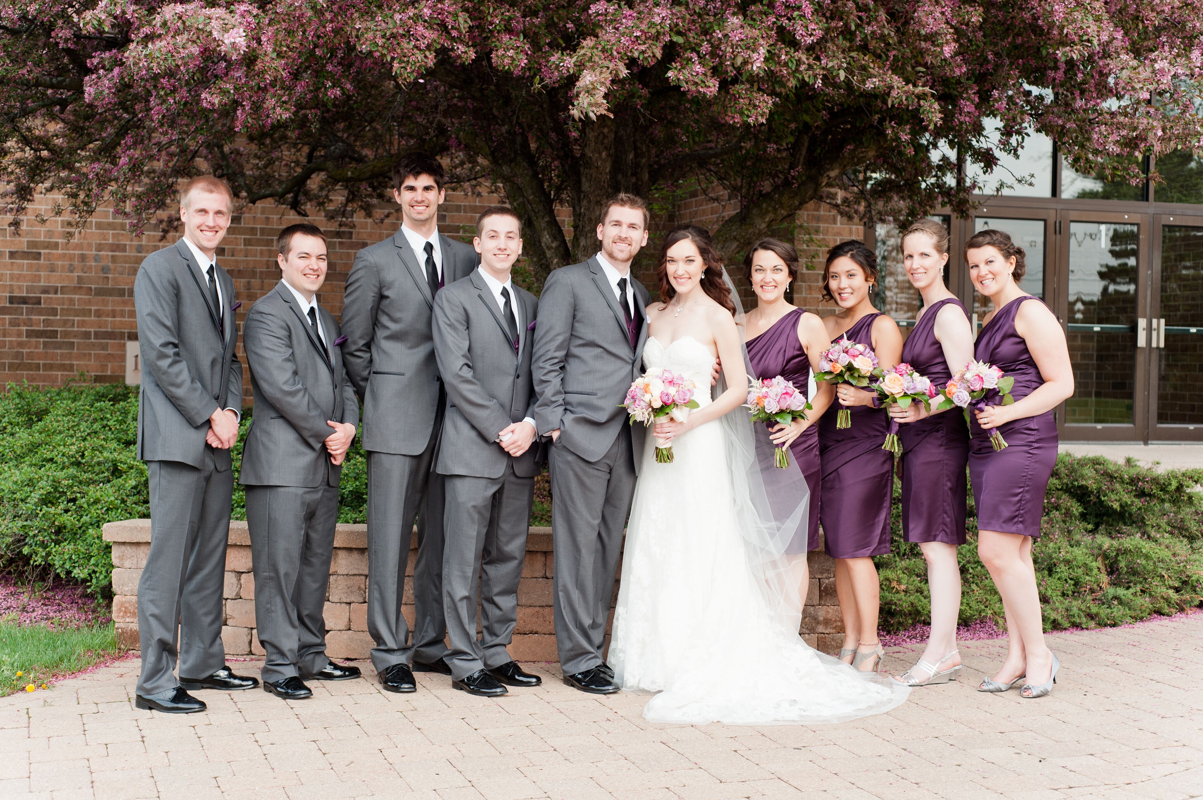 david's bridal plum bridesmaid dresses