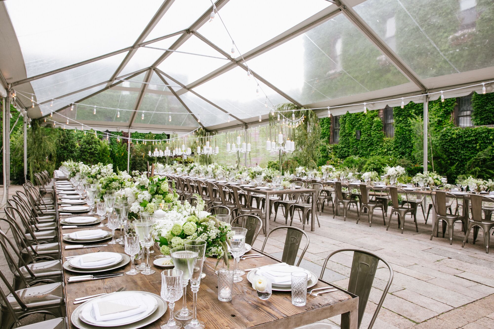 Lush Tented  Wedding  Reception  at The Foundry