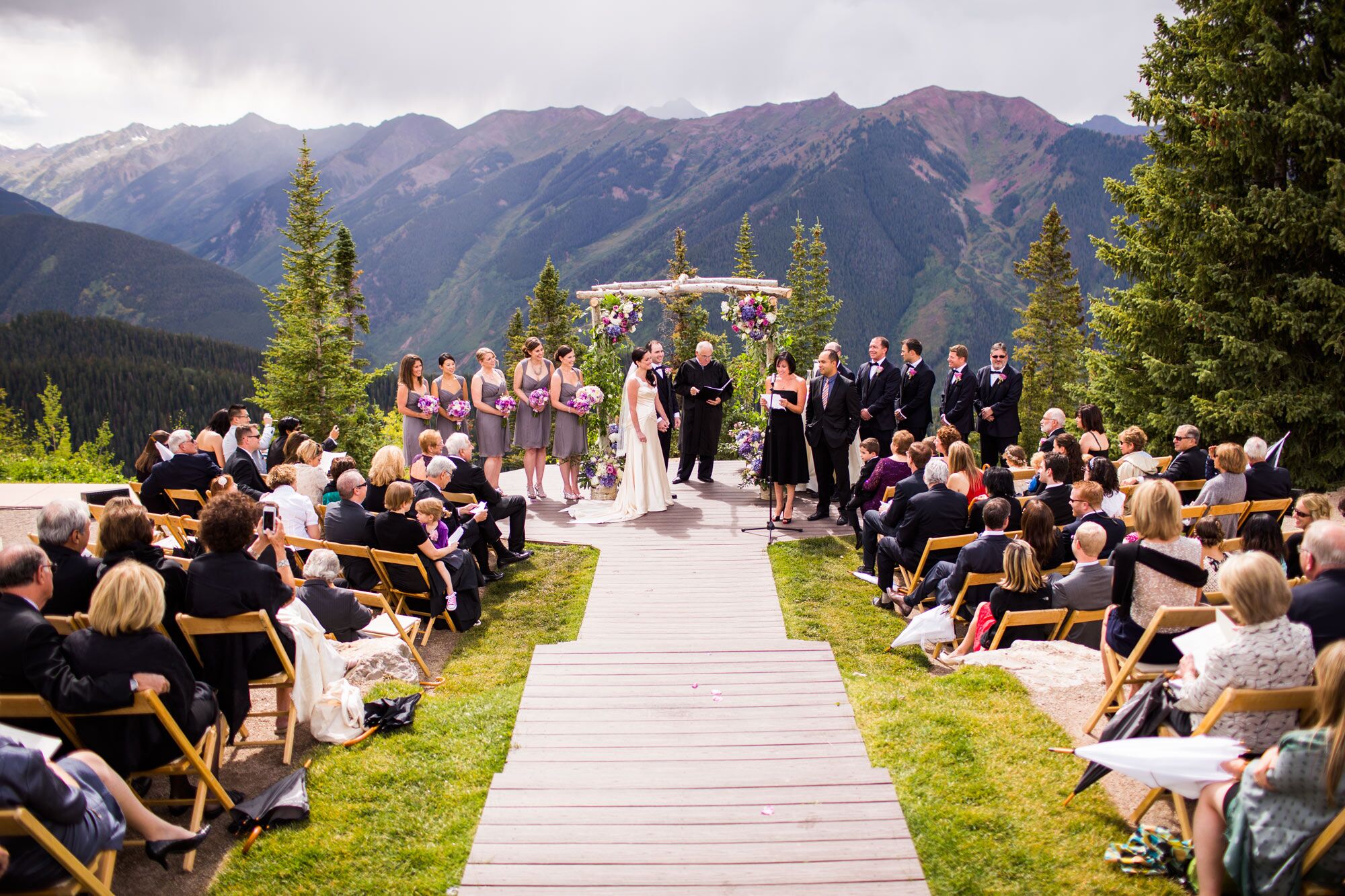 The Ceremony at Aspen Wedding Deck