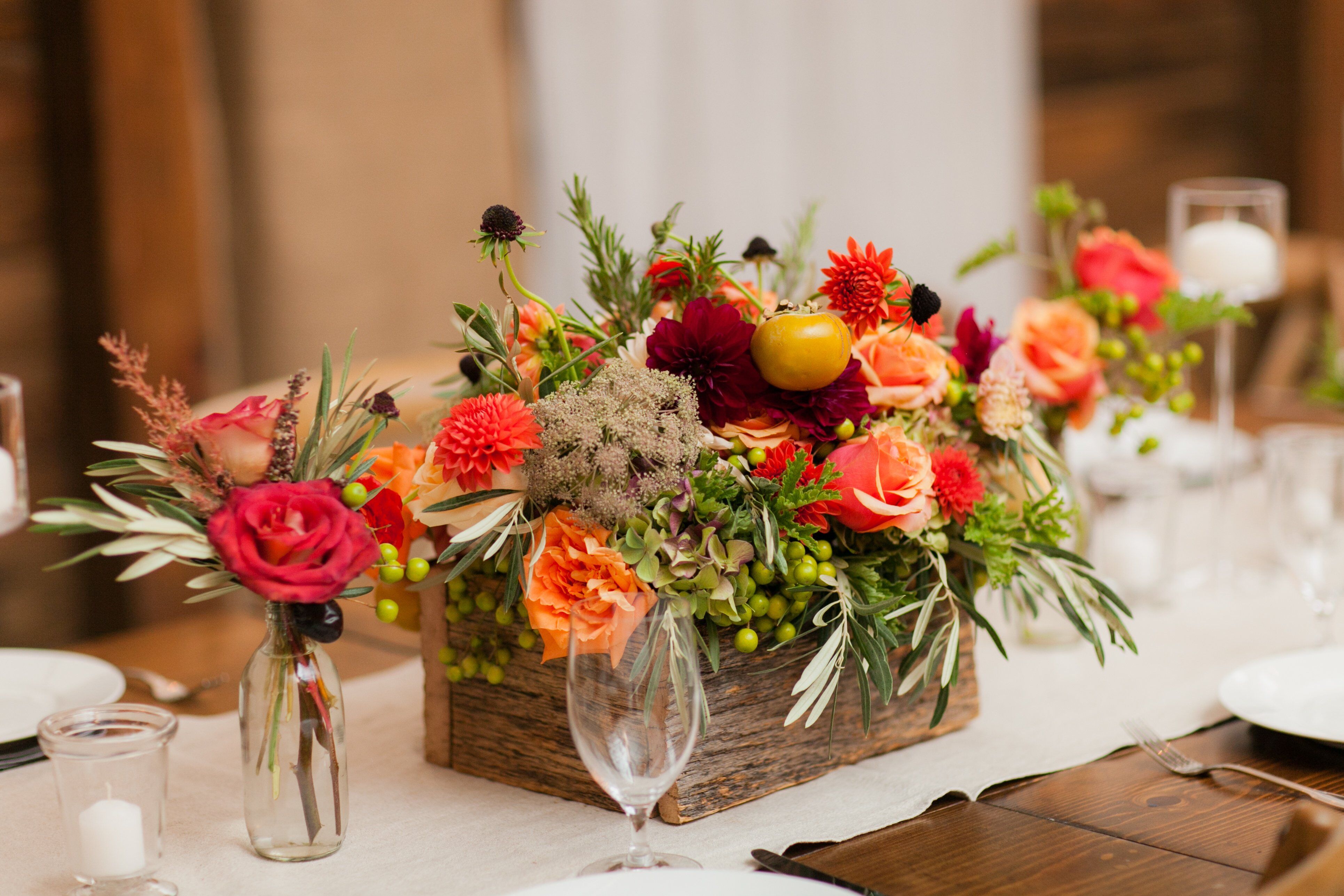 Autumnal Planter Box Centerpieces