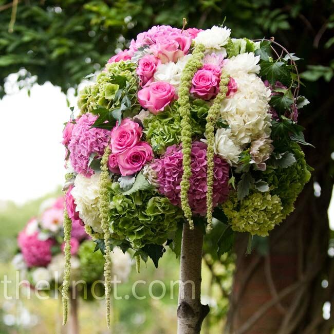 Topiary Ceremony Decor