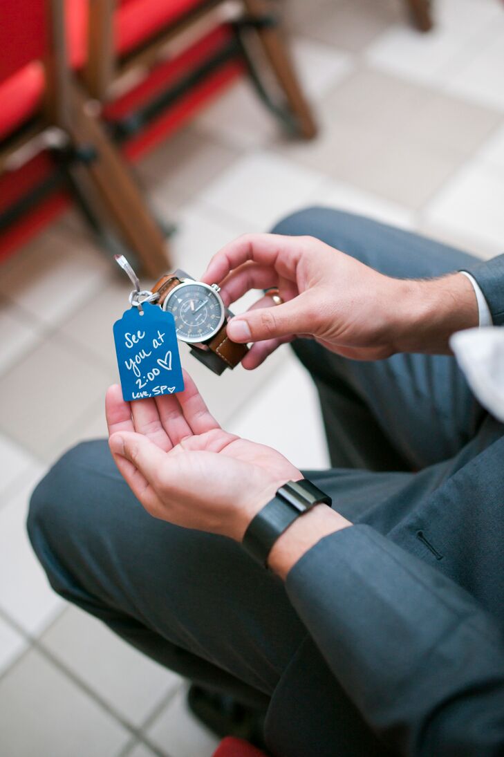 Watch Gift for Groom with Love Note from Bride