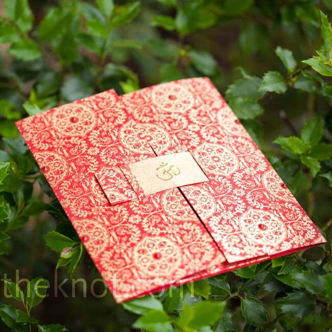 Red and Gold Invitations