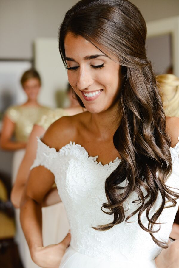 Bridal Makeup and Down Hairstyle