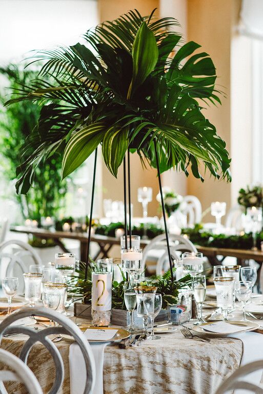 Giant Palms as Centerpieces