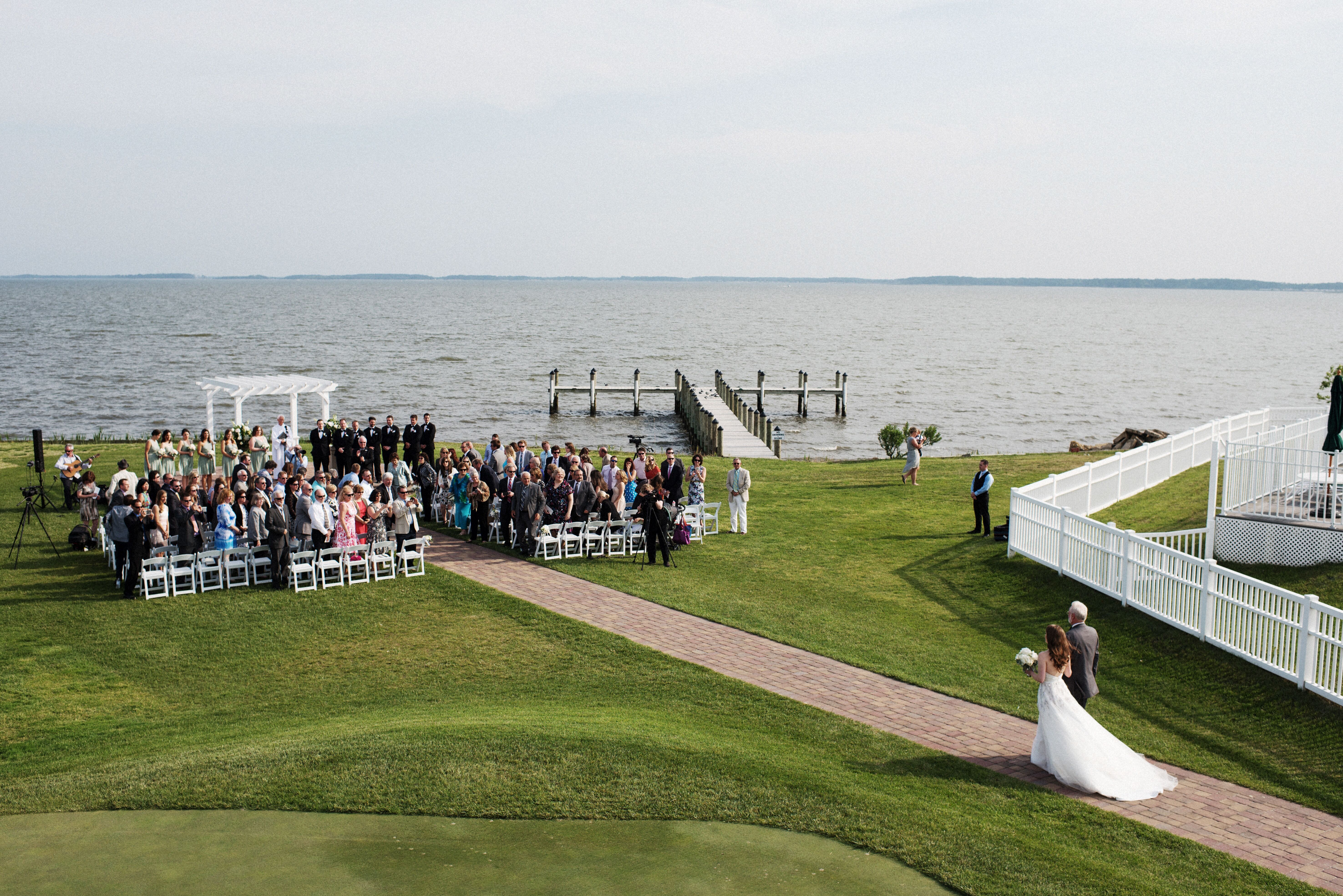 Rehoboth Beach Country Club Outdoor Ceremony