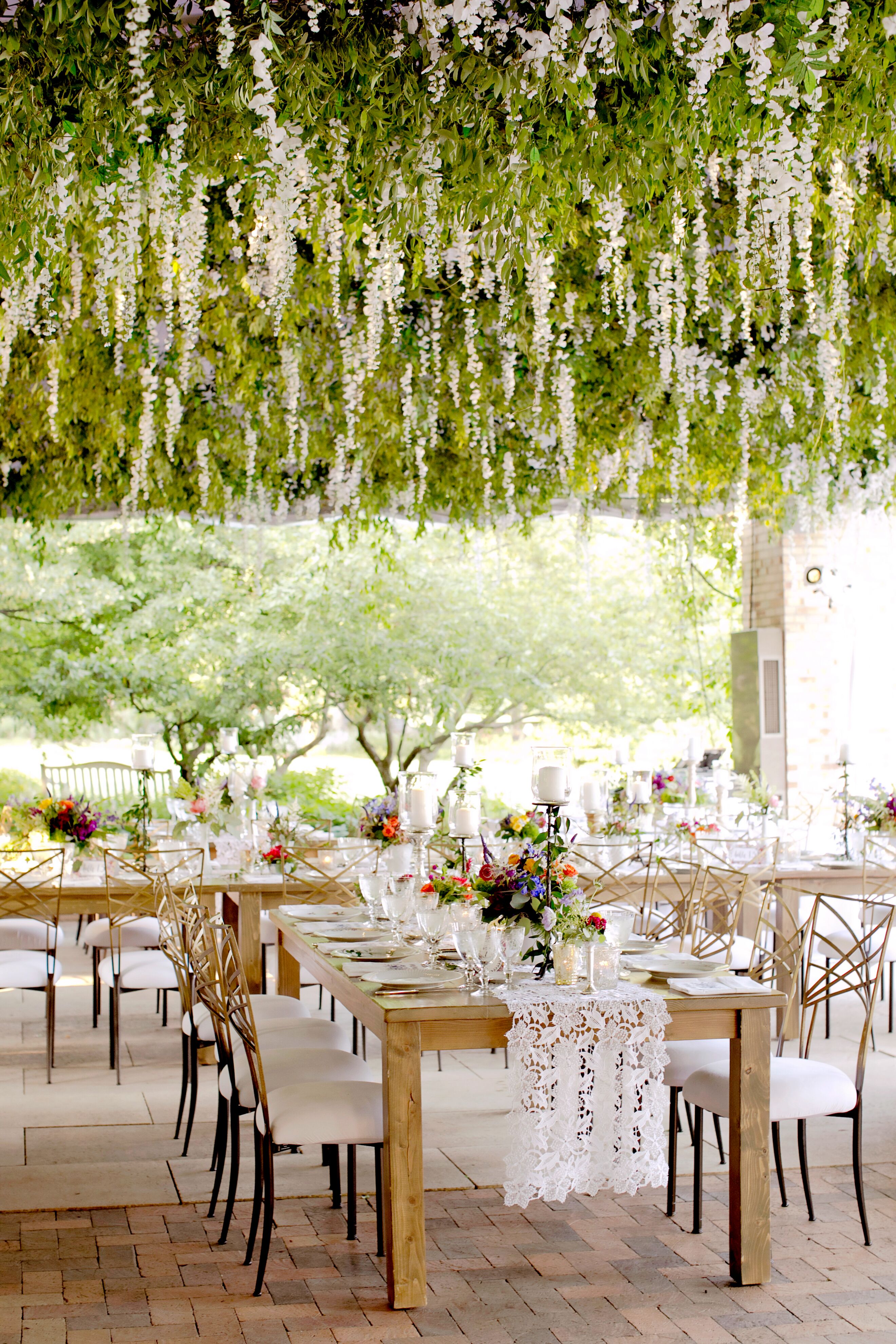 Wisteria store ceiling wedding