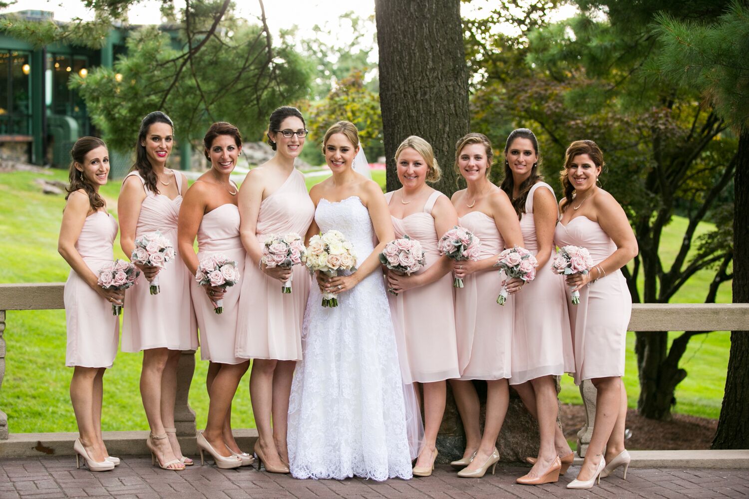 Shell Pink Bridesmaid Dresses