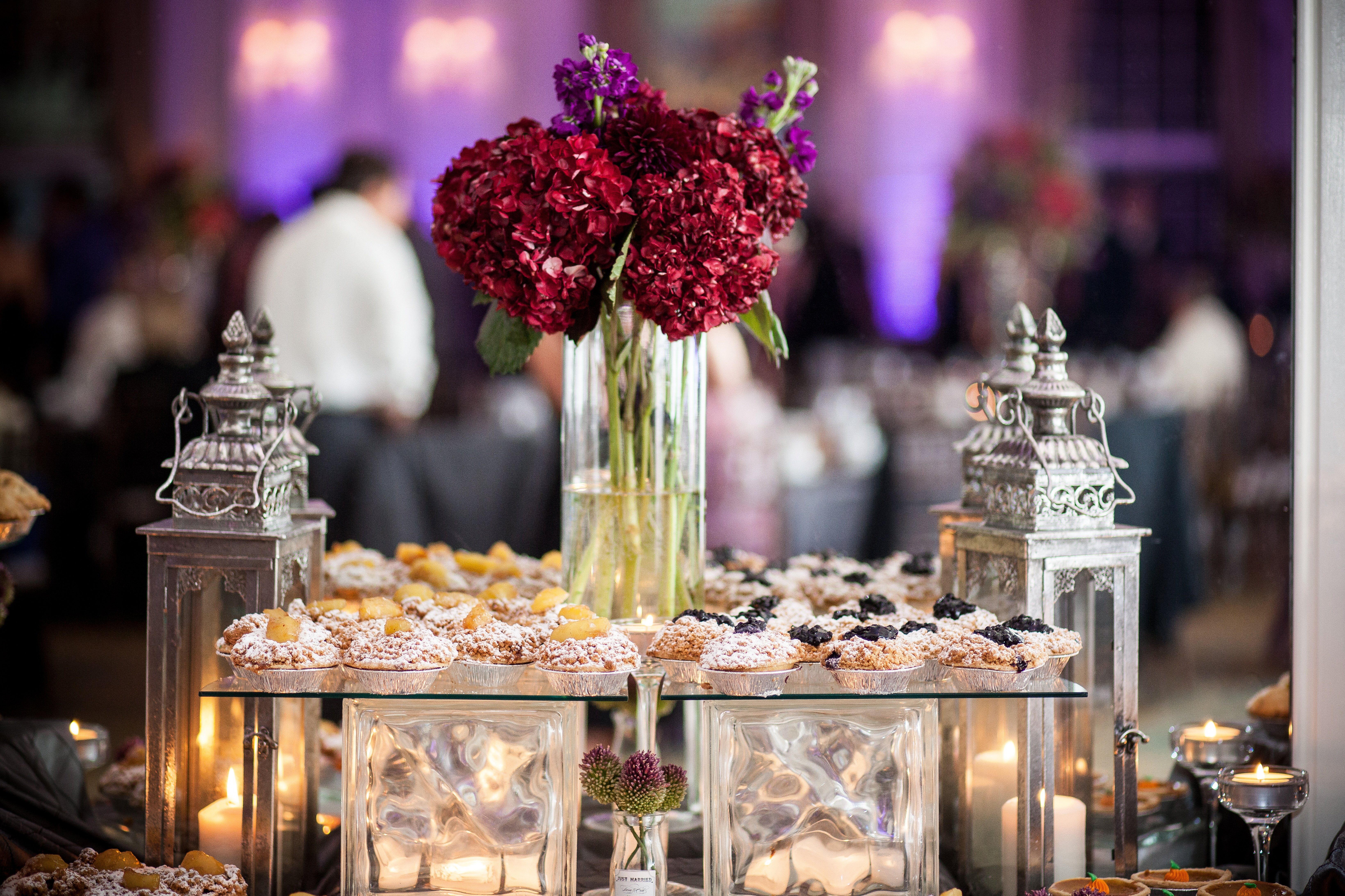 Image of Hydrangea Hamburg as a centerpiece